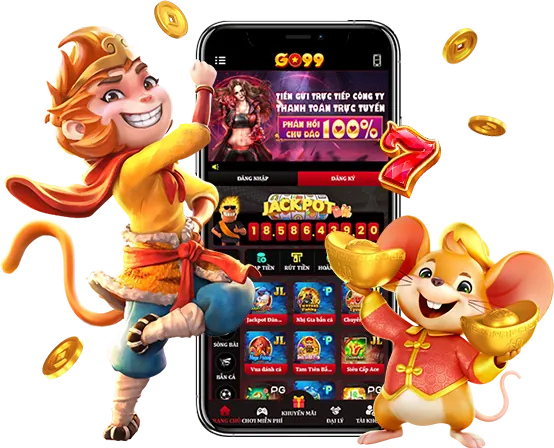 Minh họa thư viện game đa dạng với nhiều biểu tượng slot game nhỏ.